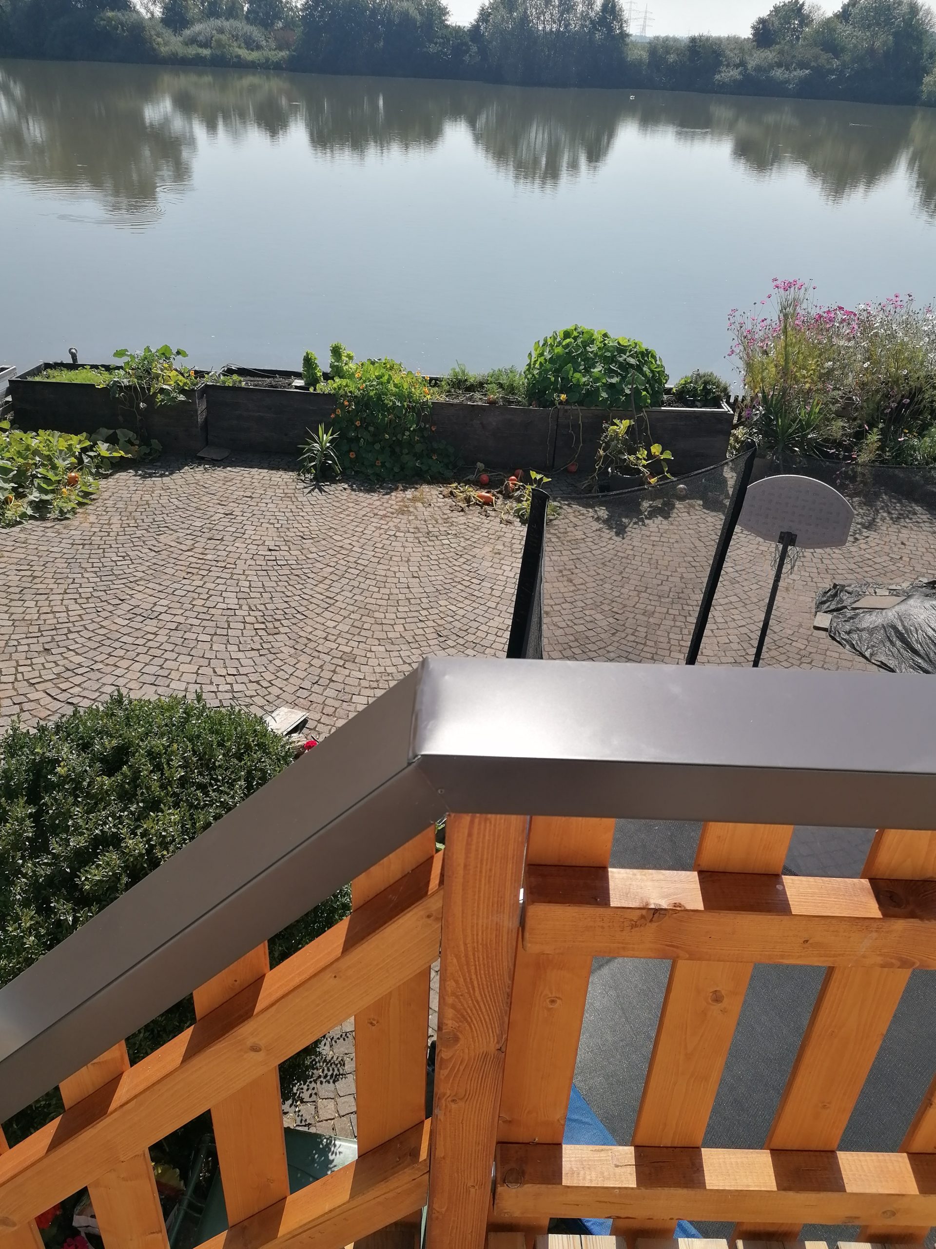 YARNOW Pflanzkörbe Für Geländer – 2 Metall-Pflanzgefäße Zum Aufhängen Für Balkon & Terrasse